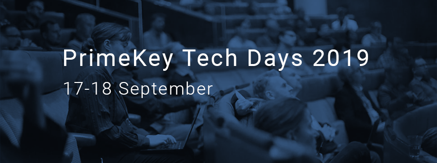 Header image for PrimeKey Tech Days 2019