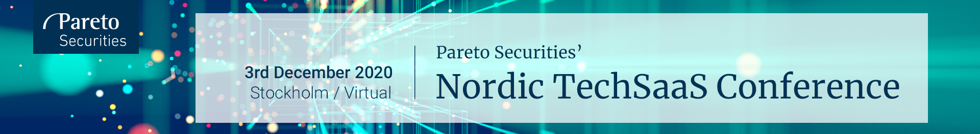 Header image for Pareto Securities' Nordic TechSaaS Conference