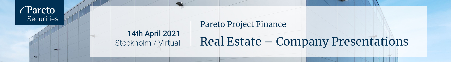 Huvudbild för Pareto Project Finance Real Estate – Company Presentations