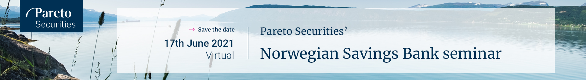Header image for Pareto Securities' Norwegian Savings Bank seminar