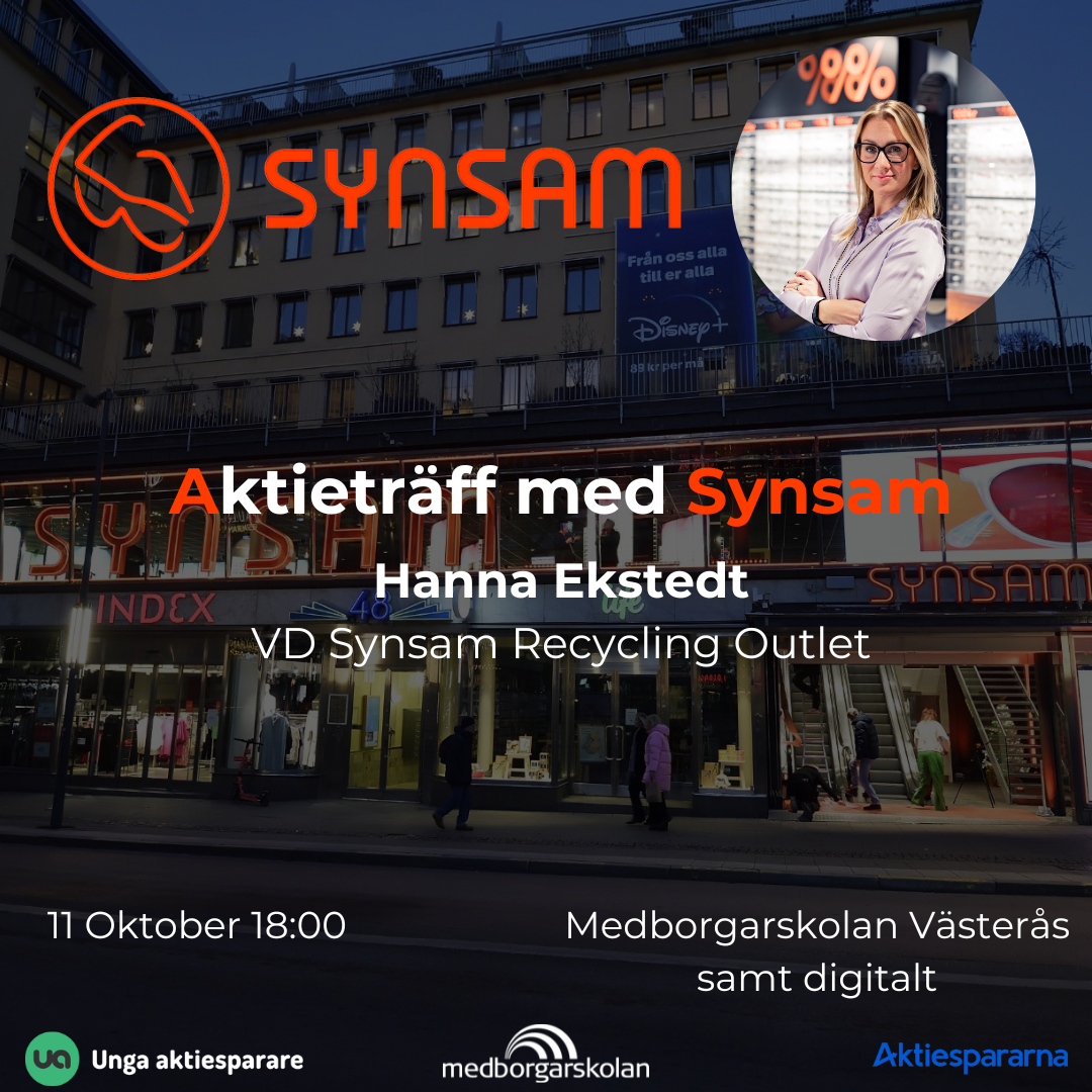 Huvudbild för Aktieträff med Synsam 