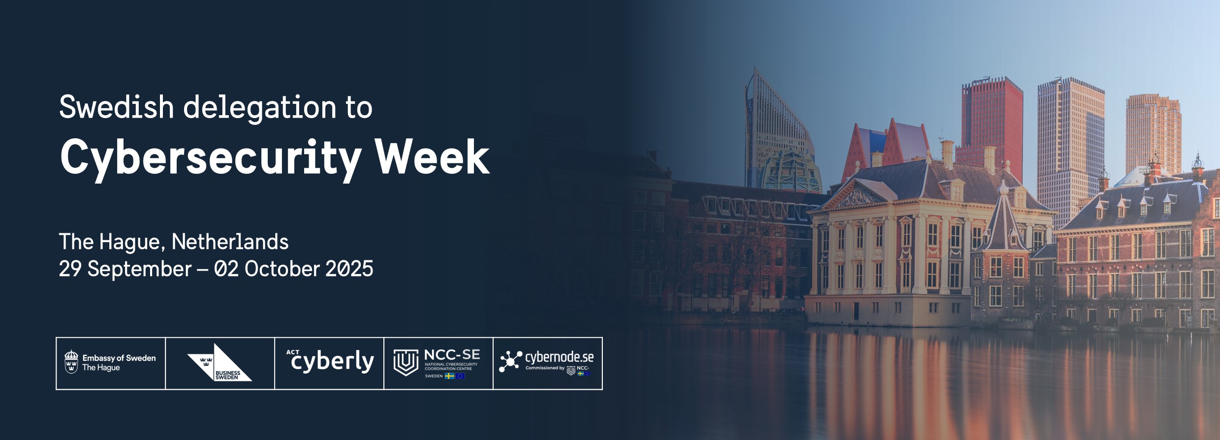 Header image for Swedish Cybersecurity Delegation 2025