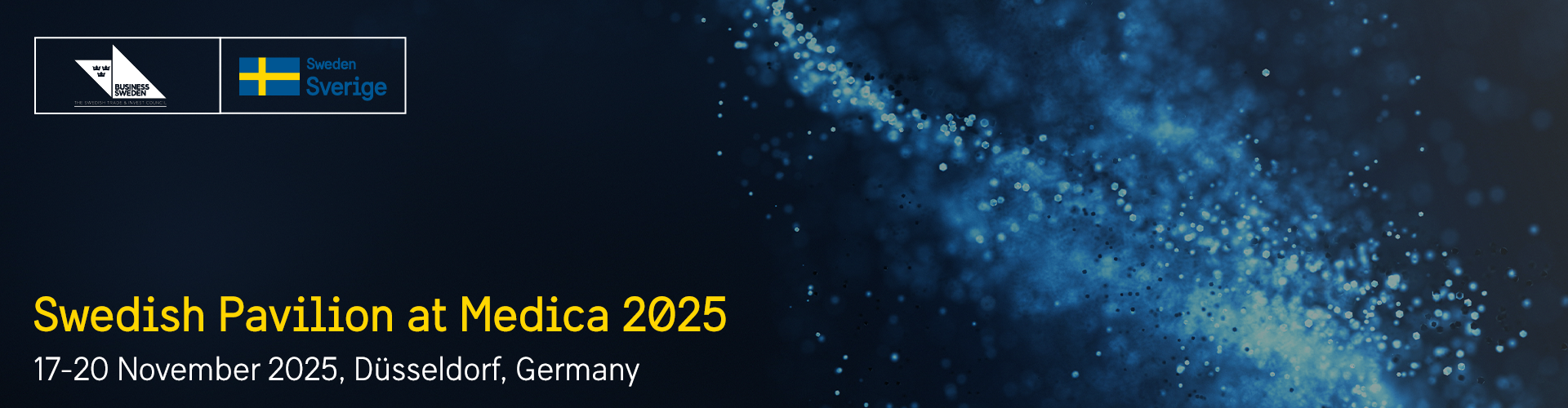 Header image for Swedish Pavilion at Medica 2025