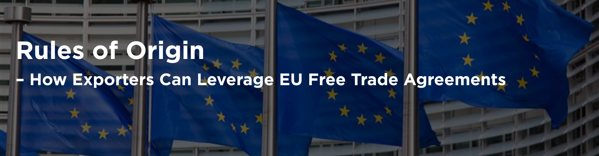 Header image for Rules of Origin – How Exporters Can Leverage EU Free Trade Agreements