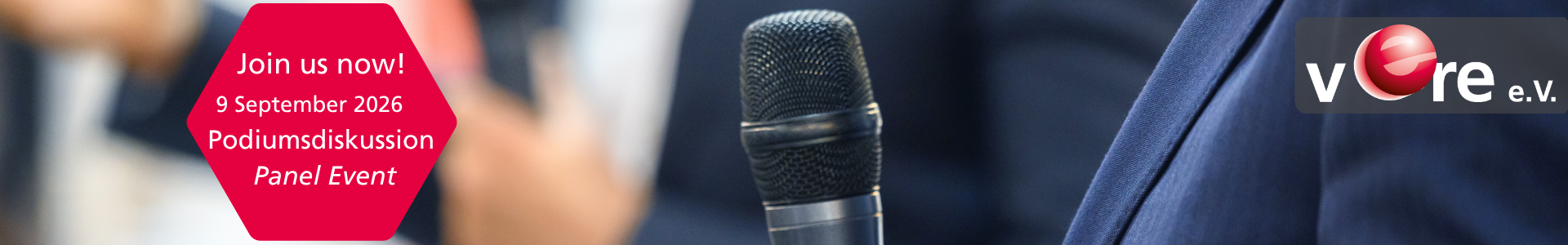 Header image for 9. Podiumsveranstaltung des VERE e.V.