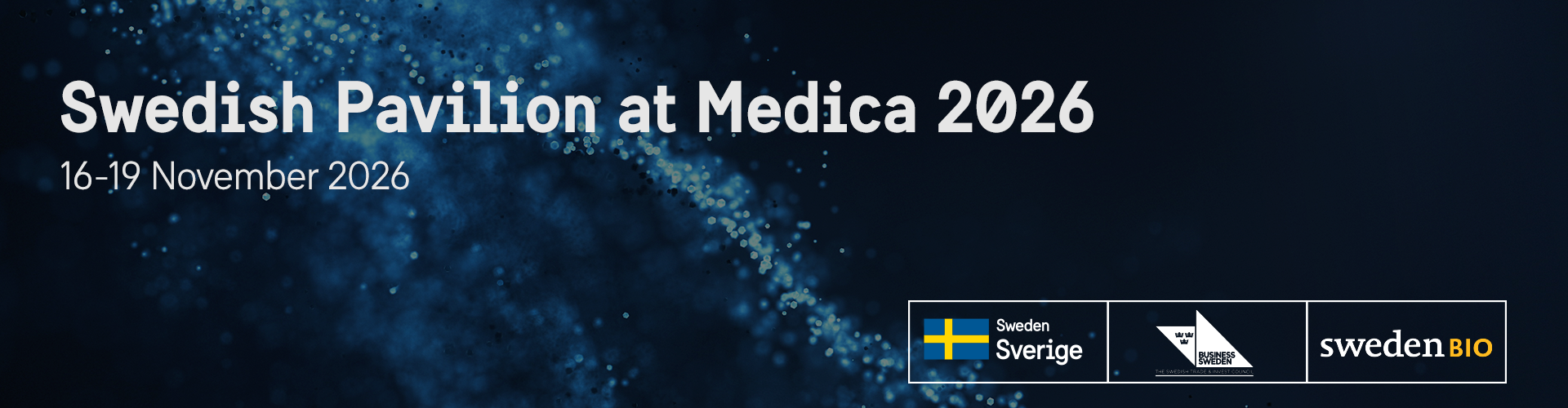 Header image for Swedish Pavilion at Medica 2026