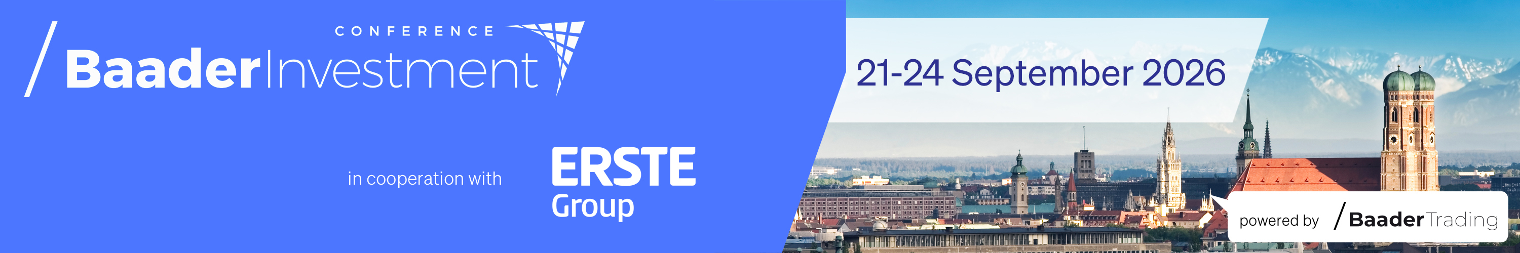 Header image for Baader Investment Conference 2026