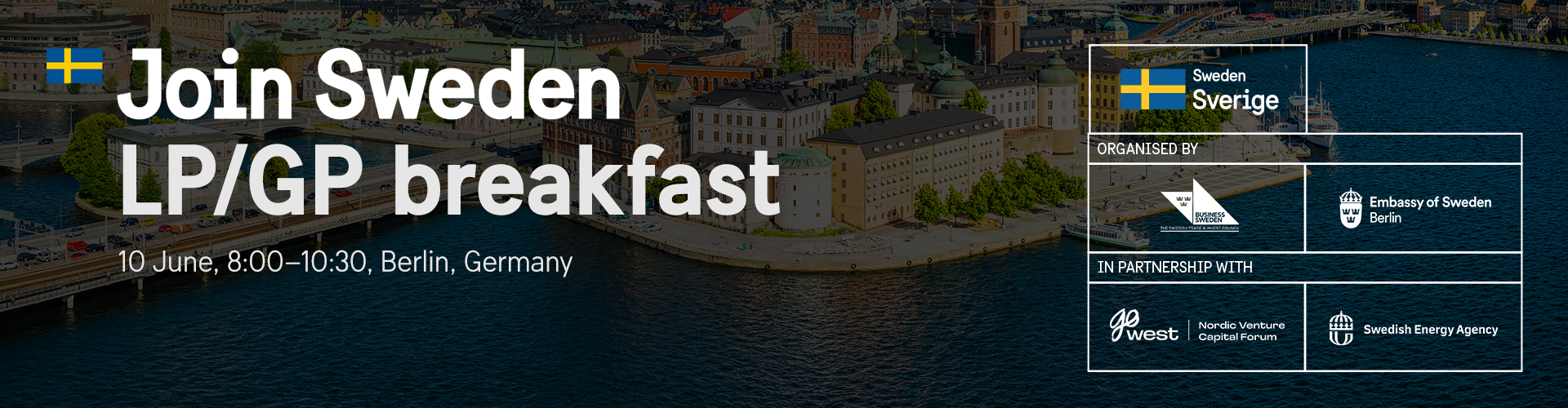 Header image for Join Sweden - LP/GP Breakfast