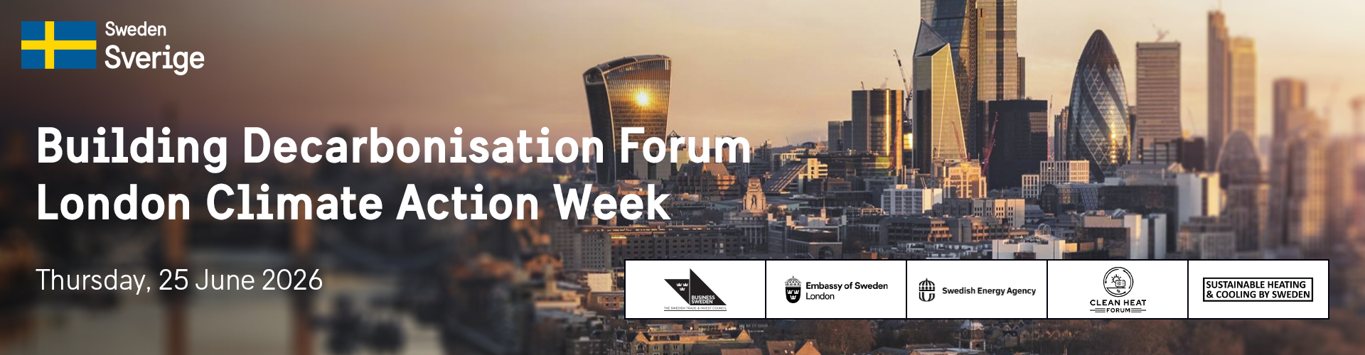 Header image for Building Decarbonisation Forum | London Climate Action Week 2026