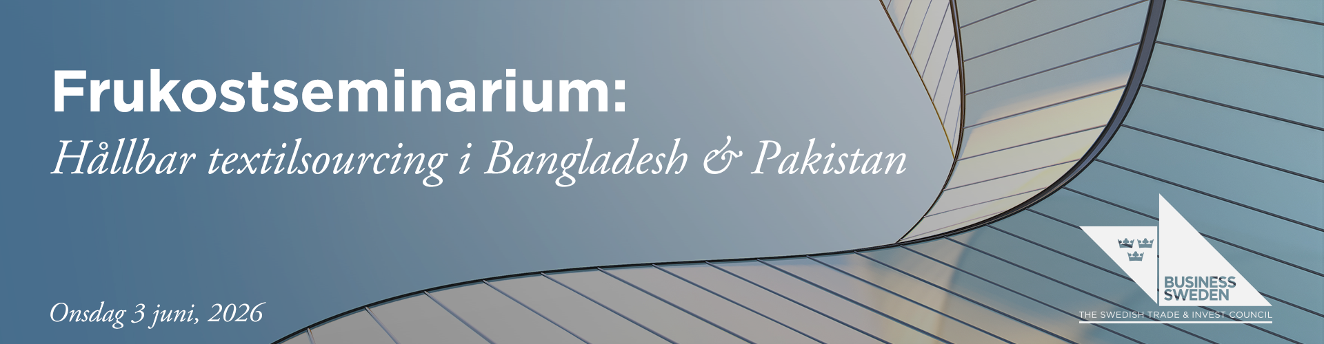 Huvudbild för Frukostseminarium: Hållbar textilsourcing i Bangladesh & Pakistan