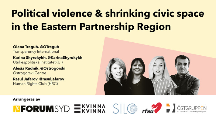 Profilbild för 55. Political violence and shrinking civic space in the Eastern Partnership region