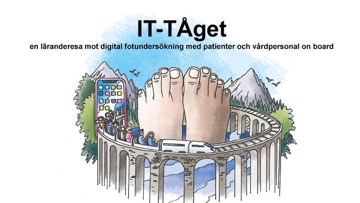 Profilbild för IT-TÅget, en läranderesa mot digital fotundersökning med patienter och vårdpersonal on board 