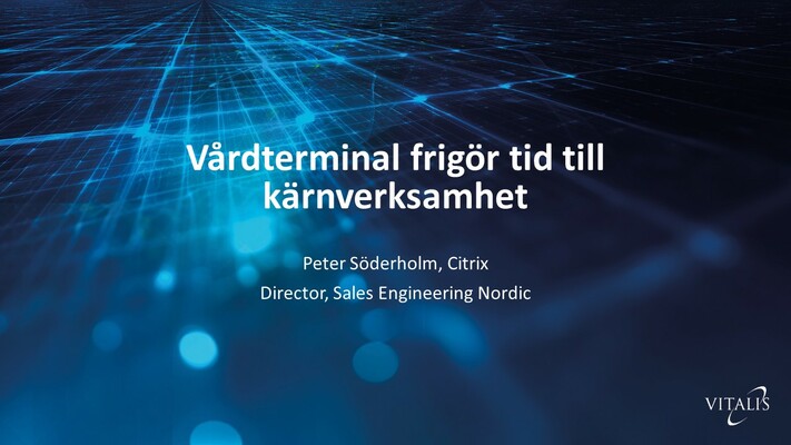 Profile image for Vårdterminal frigör tid till kärnverksamhet