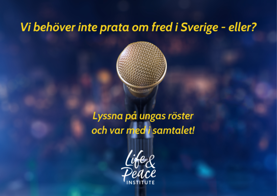 Profile image for Vi behöver inte prata om fred i Sverige - eller?
