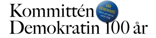 Profile image for Kommittén Demokratin 100 år / Ku2018:02 