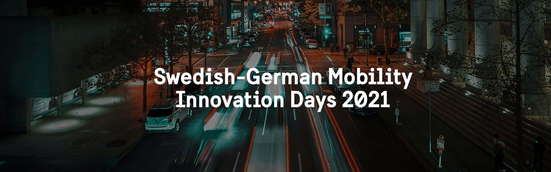 Header image for Swedish-German Mobility Innovation Days 2021
