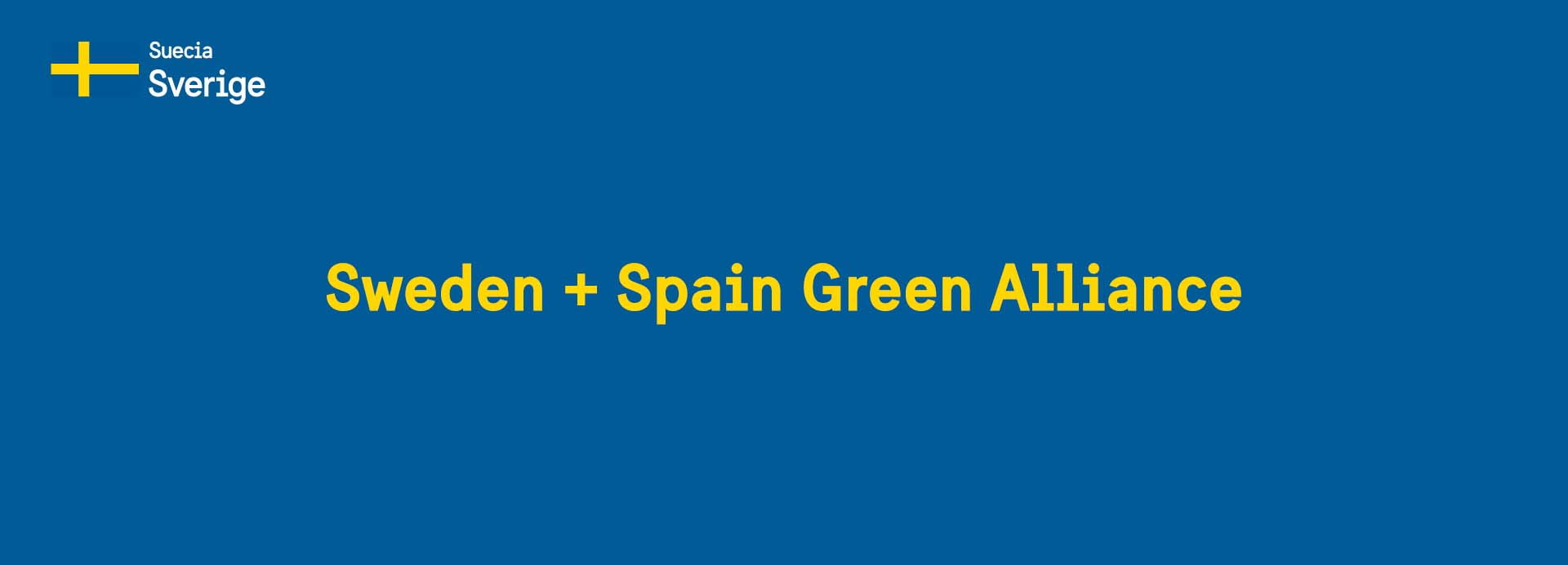 Header image for Sweden + Spain Green Alliance 