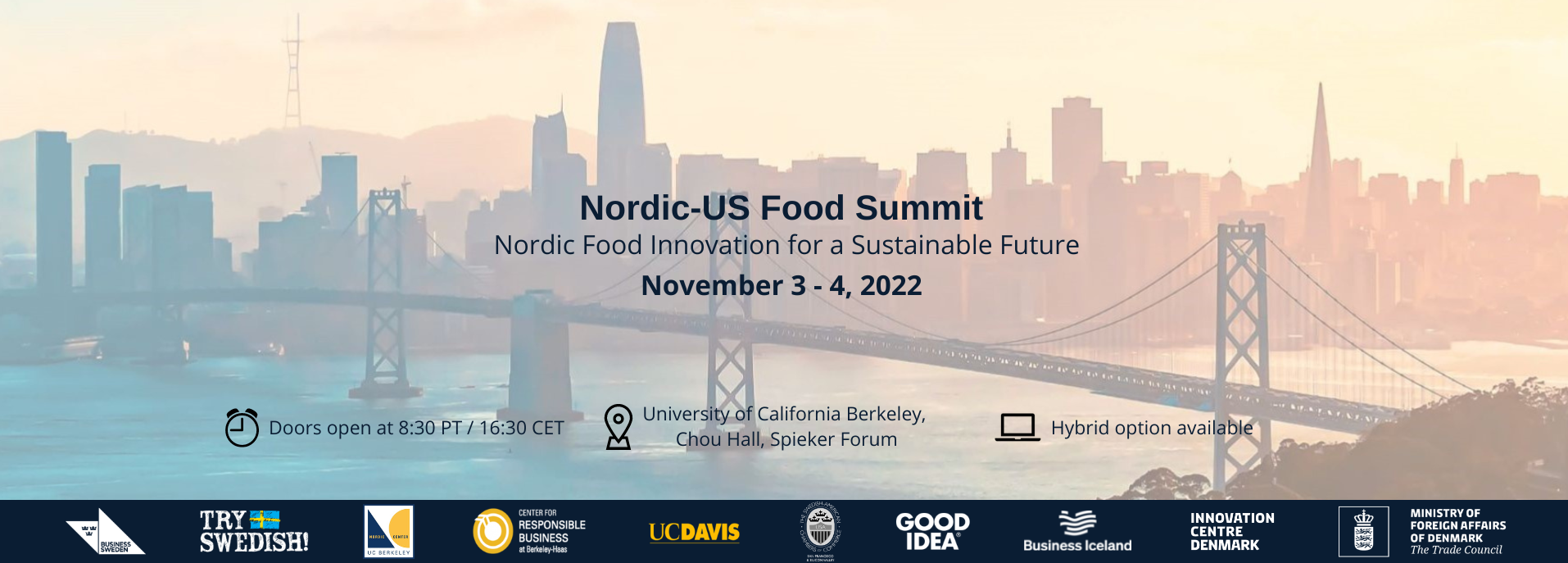 Header image for Nordic-US Food Summit 2022