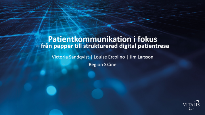 Profilbild för Patientkommunikation i fokus - från papper till strukturerad digital patientresa