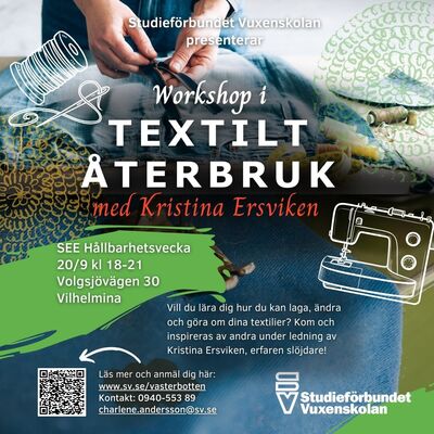 Profilbild för Workshop Textilt Återbruk med Kristina Ersviken