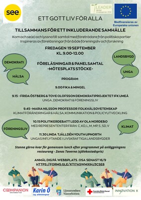 Profilbild för Ett gott liv för alla - tillsammans för ett inkluderande samhälle