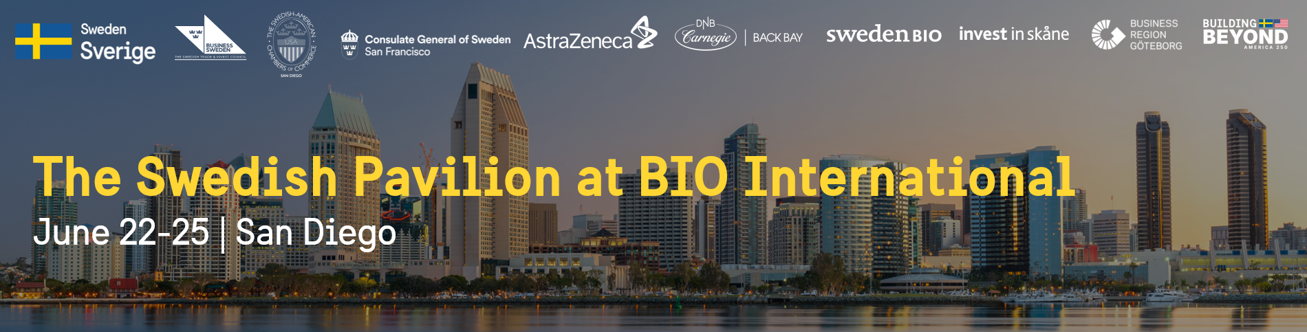 Header image for Welcome to the Swedish Pavilion at BIO International 2026!
