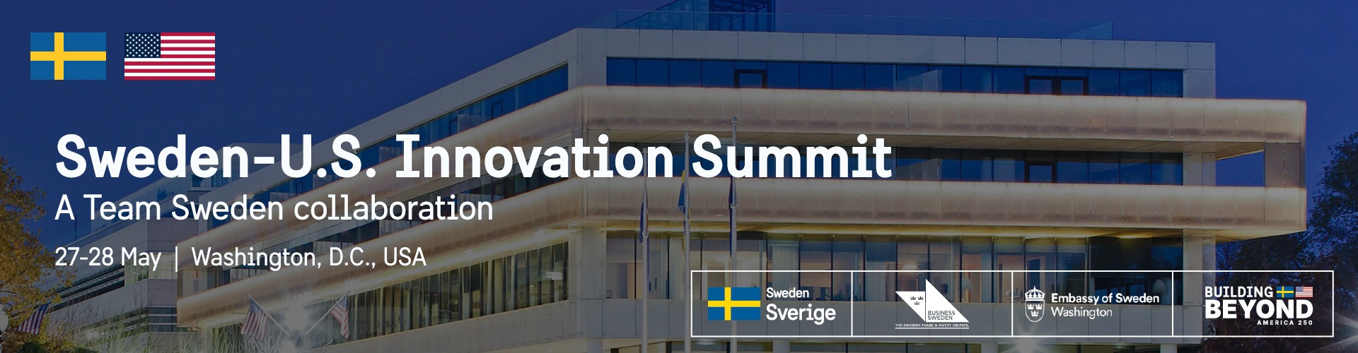 Header image for Sweden-U.S. Innovation Summit in Washington D.C.
