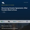 Profile image for Breakfast session: Structuring Investor Agreements: What Founders Need to Know 